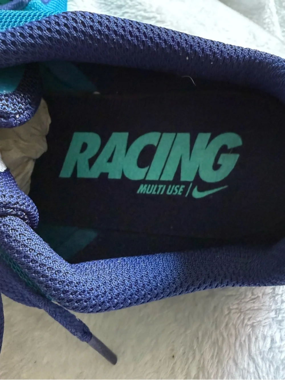 Nike Men’s‎ Teal and Navy Track No Spikes 12 AH1020-300
